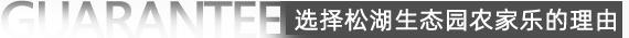 選擇東莞松湖生態(tài)園農(nóng)家樂旅游理由