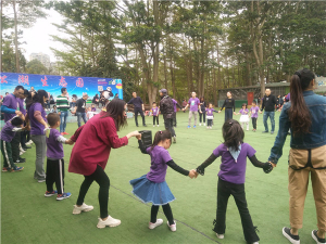 春游踏青東莞市貝貝幼兒園大A班戶外親子游選擇松山湖生態(tài)園